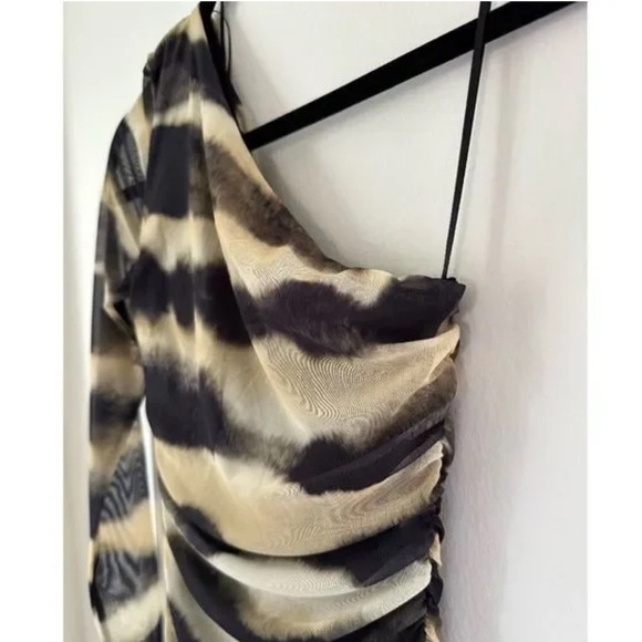 🦋 Bloggers Favorite 🦋 Zara Tie Dye Print Tulle Dress Size S - Picture 15 of 16